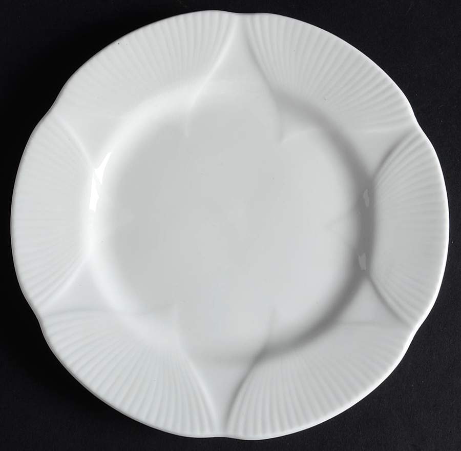 Morning Star (All White) Bread & Butter Plate by Royal Albert-1