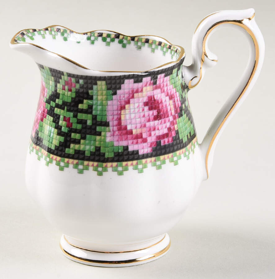 Needle Point Mini Creamer by Royal Albert-1