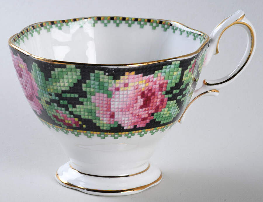 Needle Point Footed Cup by Royal Albert-1