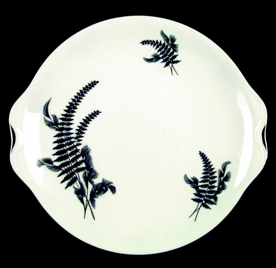 Night and Day (Smooth) Handled Cake Plate by Royal Albert-1