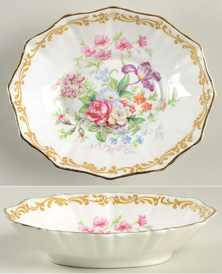 Nosegay 5" Oval Sweet Meat Dish by Royal Albert-1