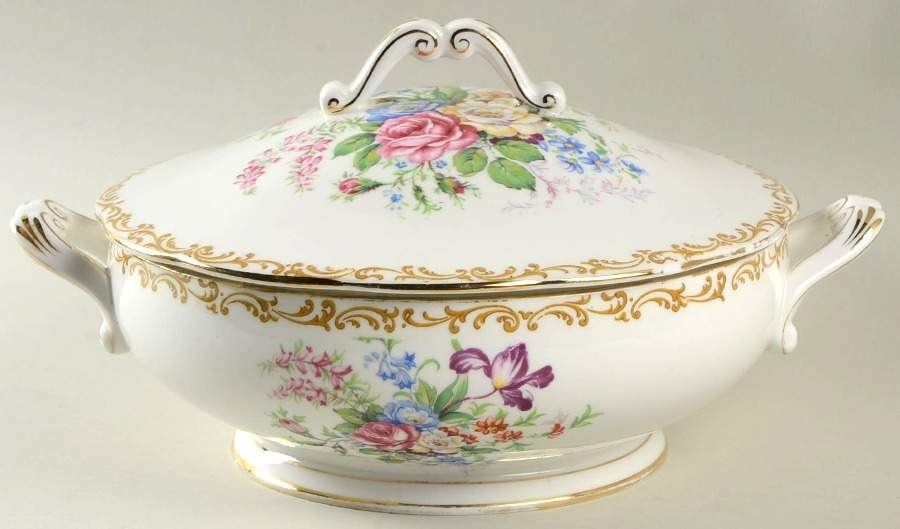 Nosegay Round Covered Vegetable by Royal Albert-1