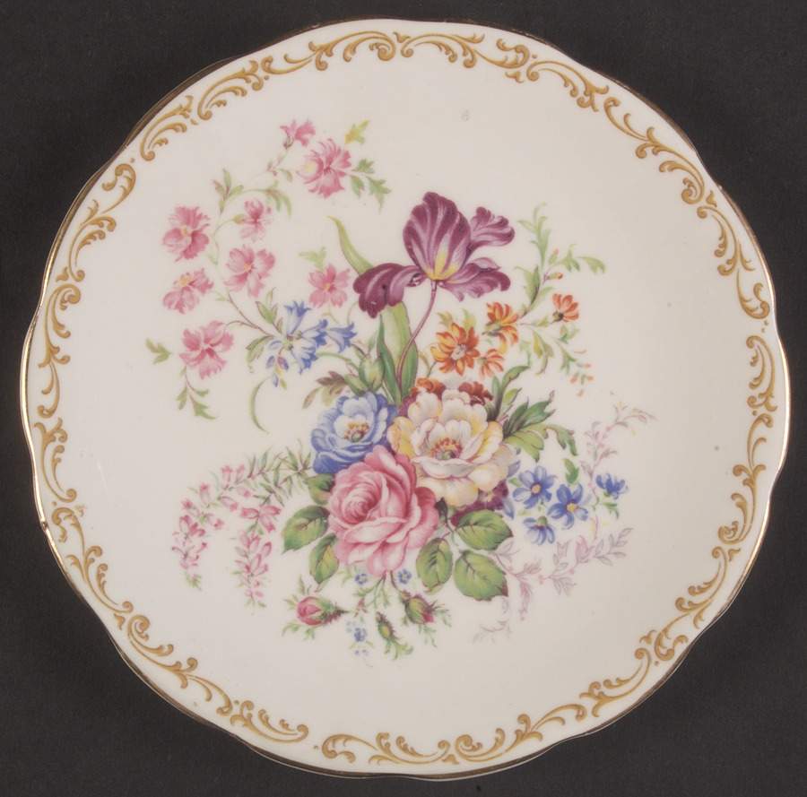 Nosegay Saucer for Footed Cream Soup Bowl by Royal Albert-1