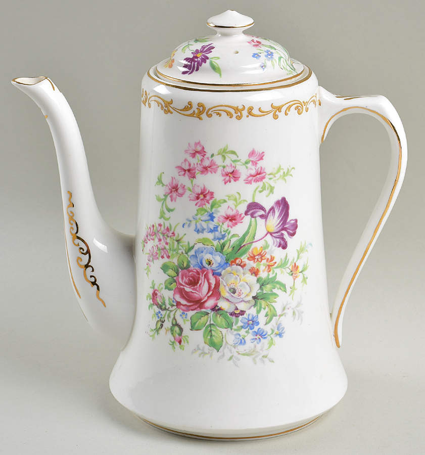 Nosegay Small Coffee Pot & Lid by Royal Albert-1
