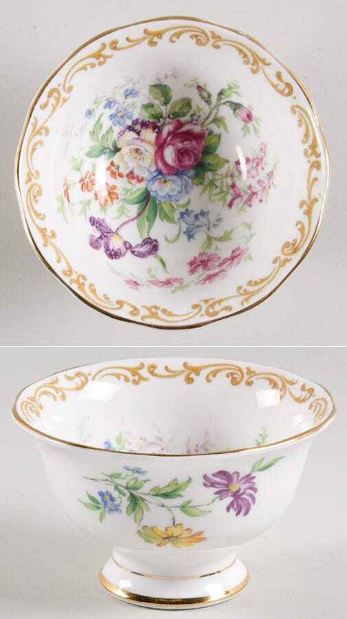 Nosegay Mini Open Sugar Bowl by Royal Albert-1