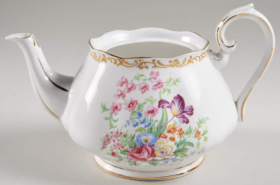 Nosegay Teapot No Lid by Royal Albert-1