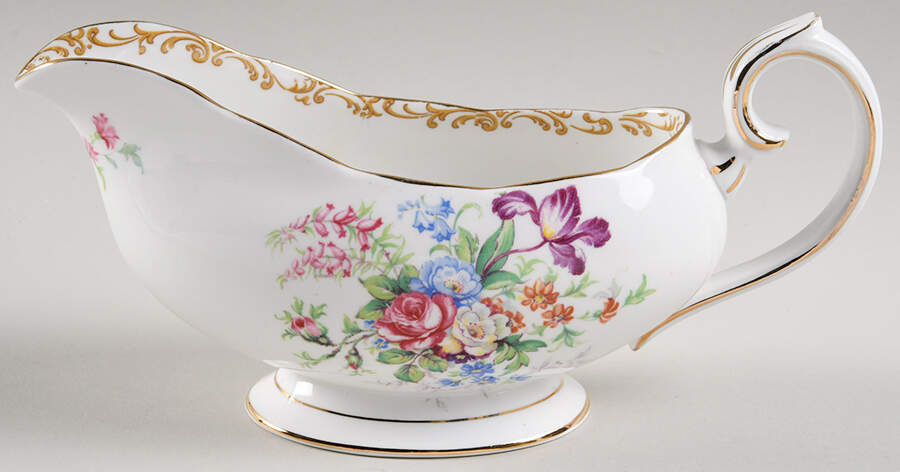 Nosegay Gravy Boat by Royal Albert-1