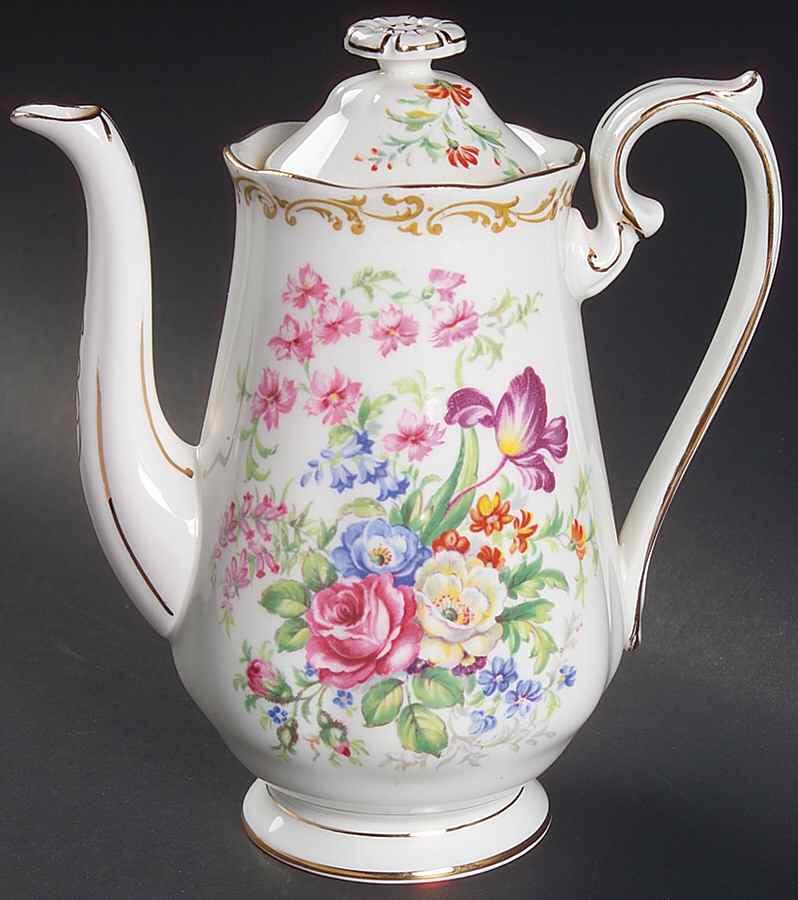 Nosegay Mini Coffee Pot & Lid by Royal Albert-1
