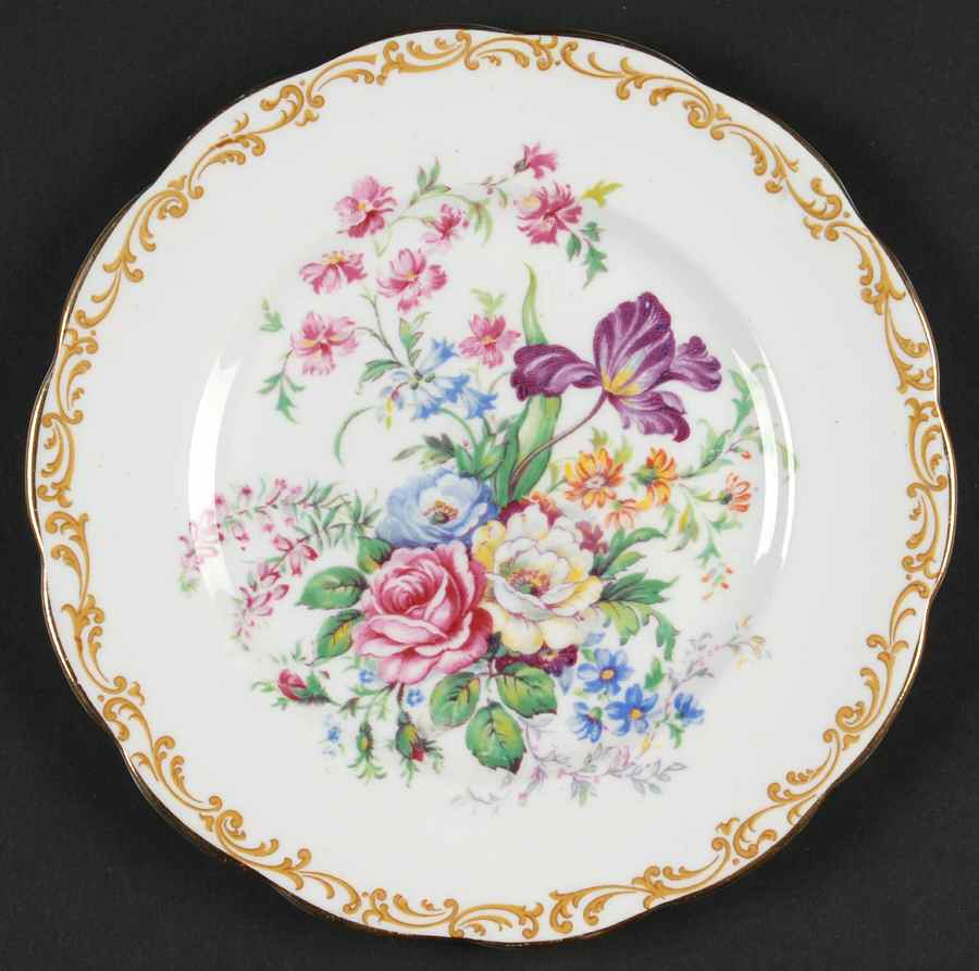 Nosegay Dessert/Pie Plate by Royal Albert-1