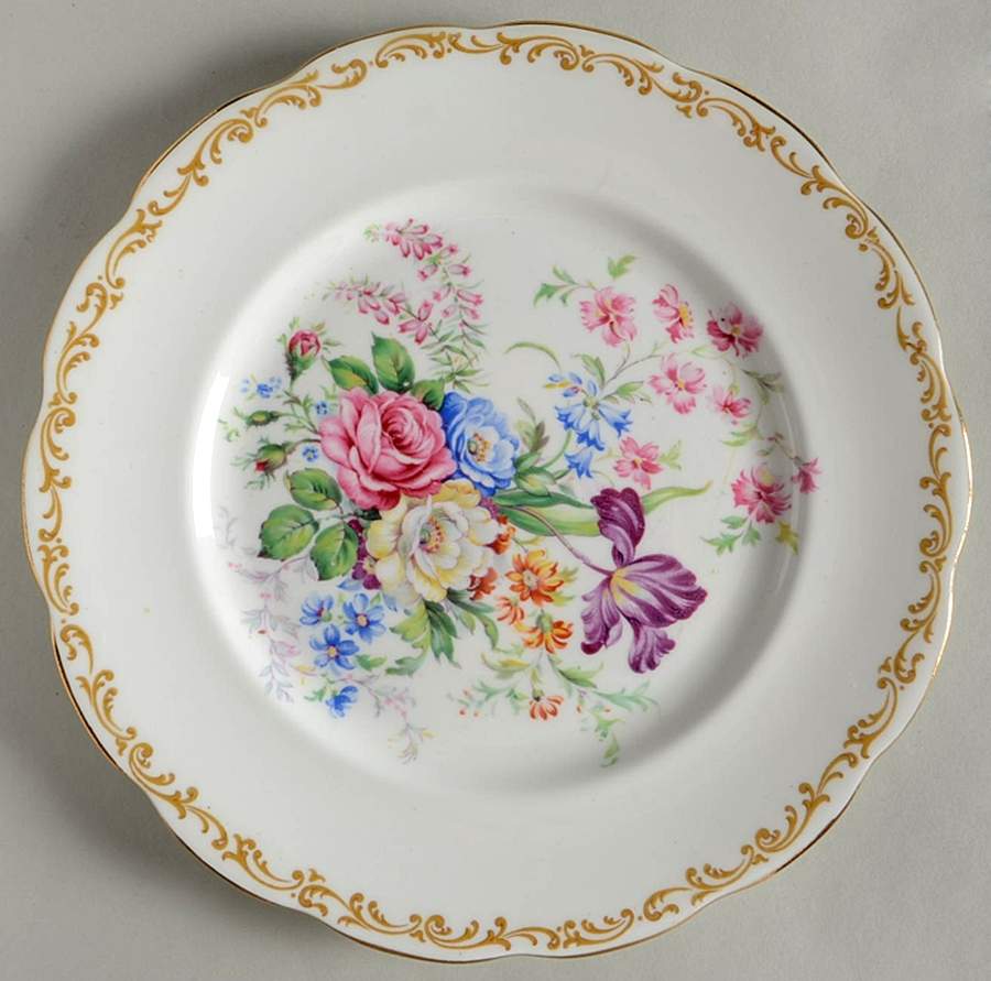 Nosegay Luncheon Plate by Royal Albert-1
