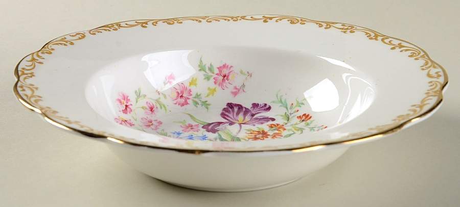 Nosegay Rim Soup Bowl by Royal Albert-1