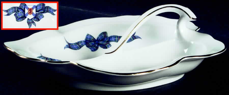 Nova Scotia Tartan Handled Leaf Dish by Royal Albert-1