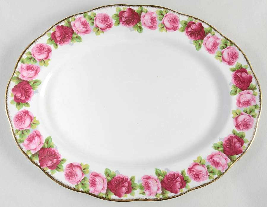 The Old Country 15" Oval Serving Platter by Royal Albert-1