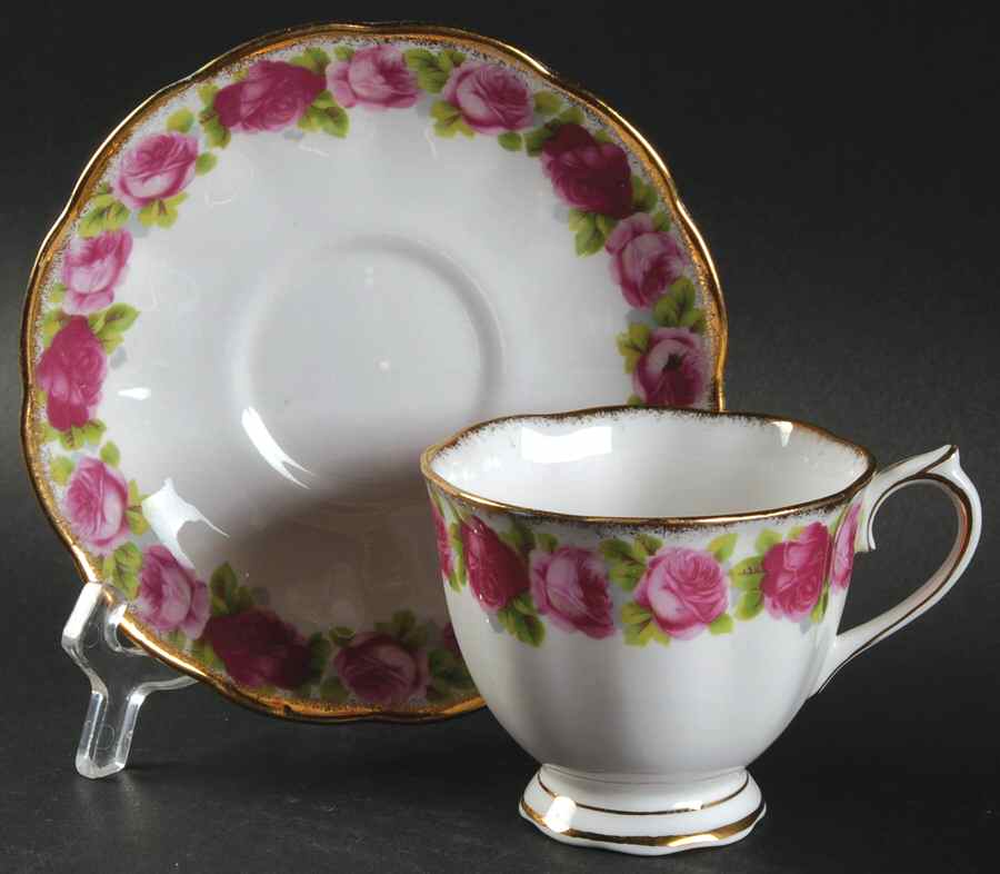 The Old Country Footed Cup & Saucer Set by Royal Albert-1