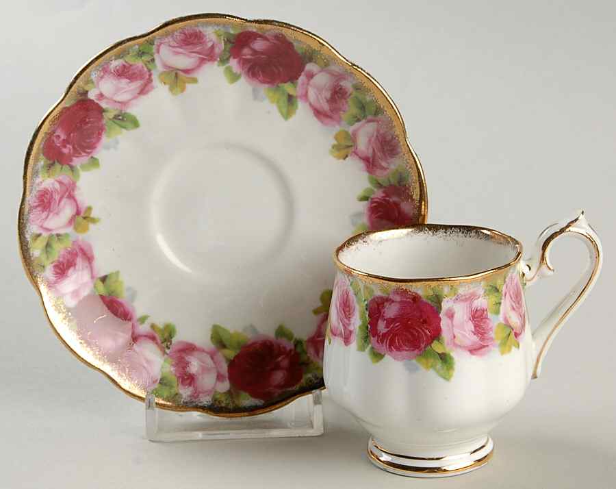 The Old Country Footed Demitasse Cup & Saucer Set by Royal Albert-1