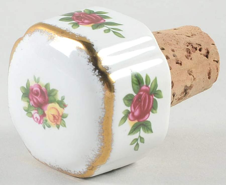 Old Country Roses Wine Bottle Stopper by Royal Albert-1