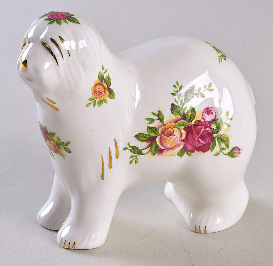 Old Country Roses Dog Figurine by Royal Albert-1