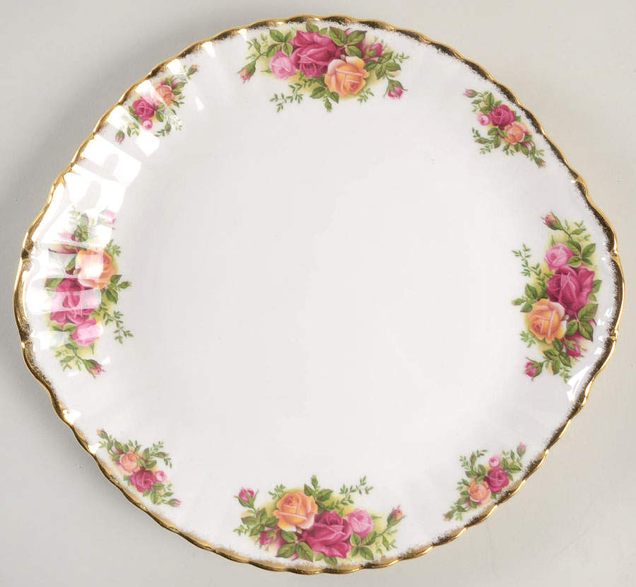 Old Country Roses Handled Cake Plate by Royal Albert-1