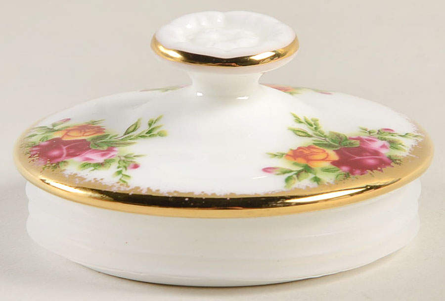 Old Country Roses Lid for Tea Caddy by Royal Albert-1