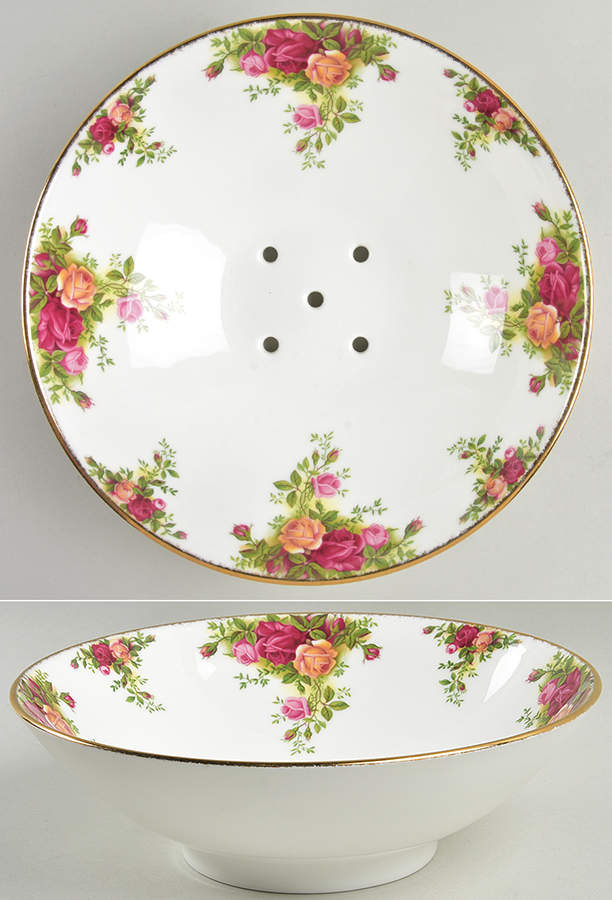 Old Country Roses Fruit Strainer by Royal Albert-1