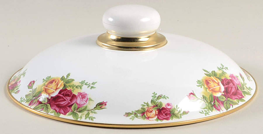 Old Country Roses 3.75 Quart Metal Covered Casserole, Lid Only by Royal Albert-1