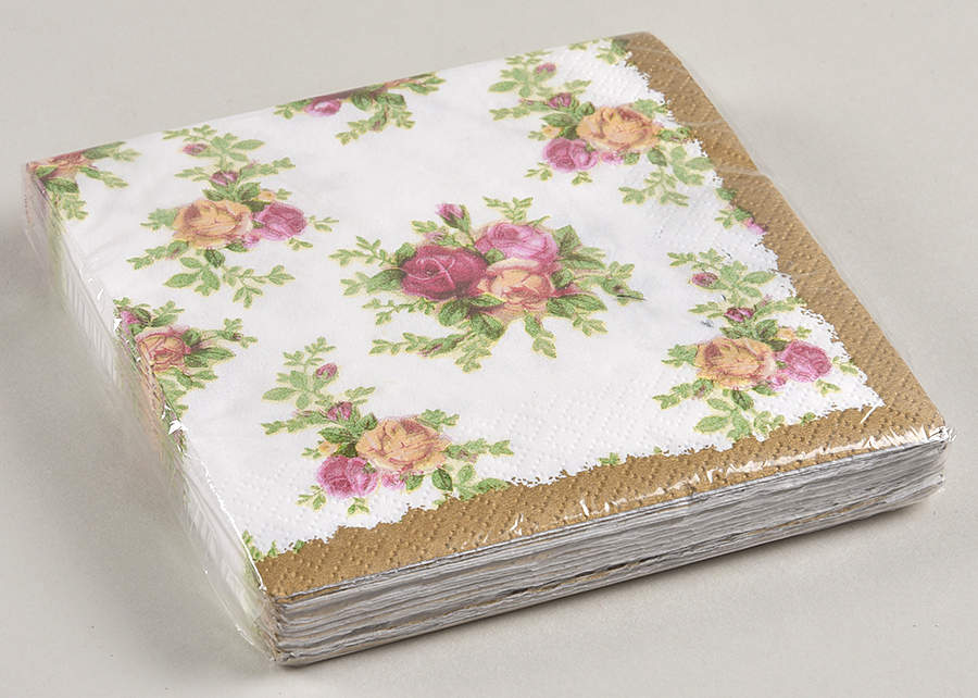 Old Country Roses Package of Paper Cocktail Napkins by Royal Albert-1