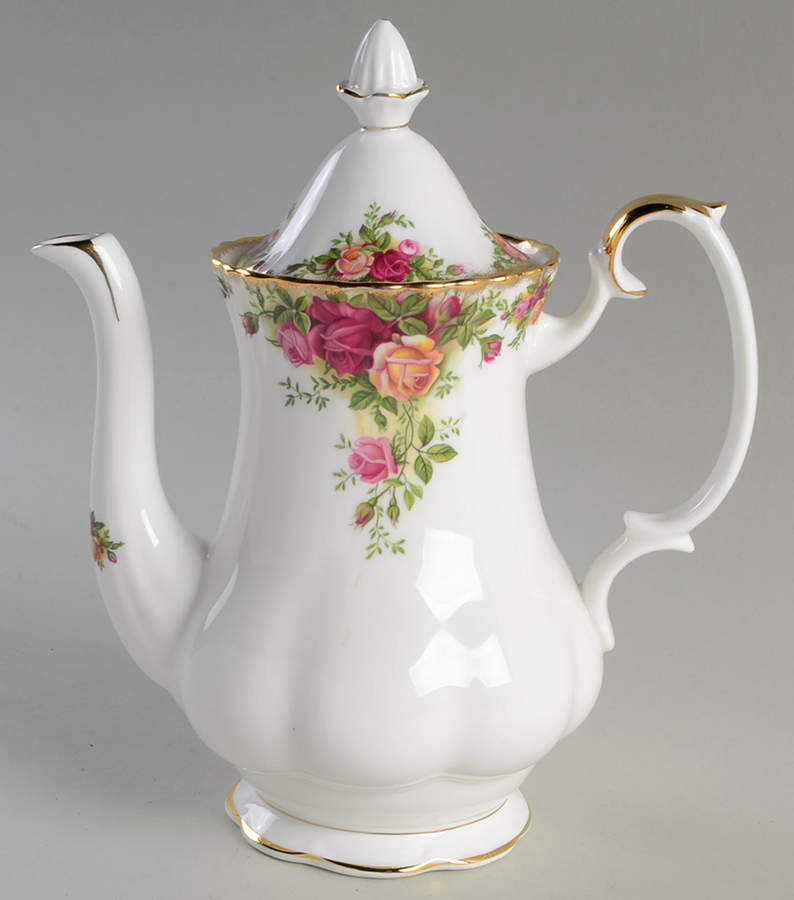 Old Country Roses Coffee Pot & Lid by Royal Albert-1