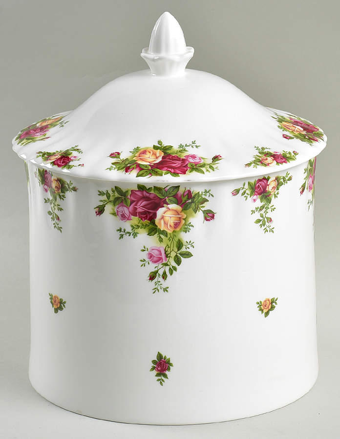 Old Country Roses Biscuit Barrel & Lid by Royal Albert-1