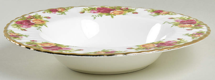 Old Country Roses Large Rim Soup Bowl by Royal Albert-1