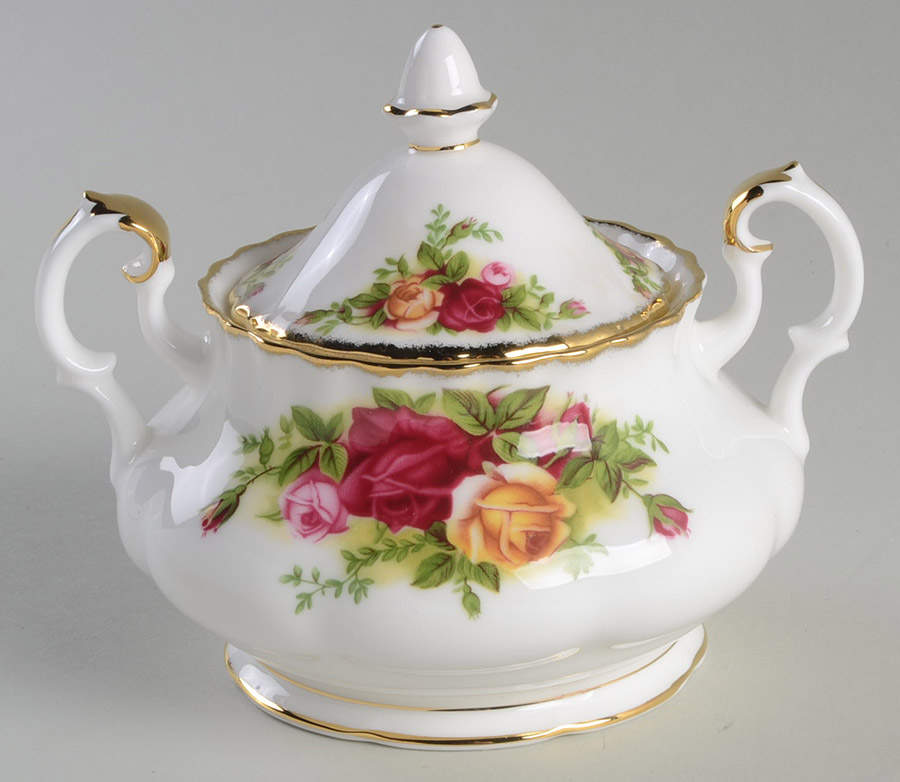 Old Country Roses Sugar Bowl & Lid by Royal Albert-1