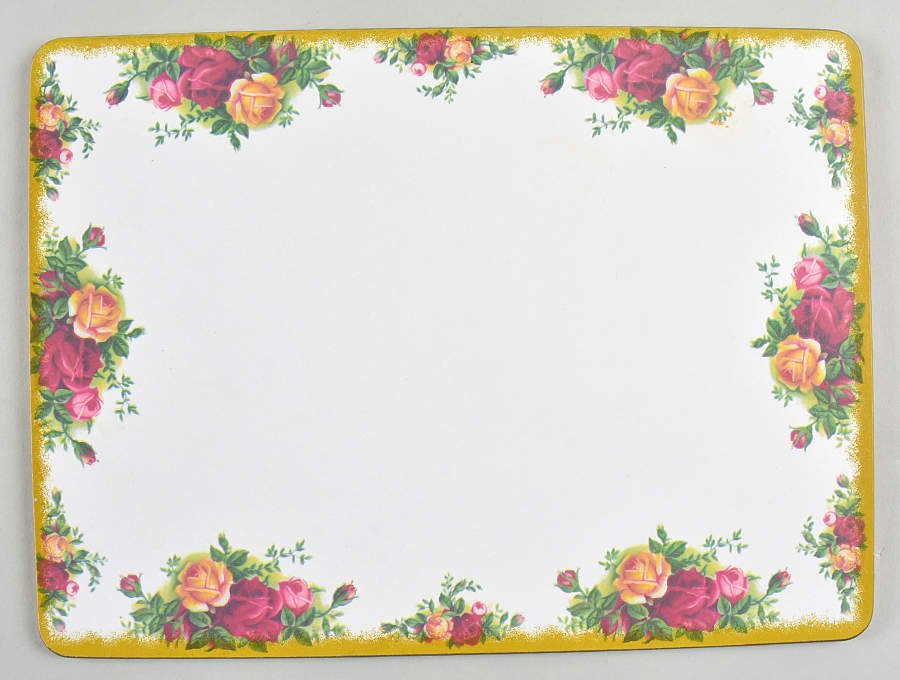 Old Country Roses Corkboard Placemat by Royal Albert-1