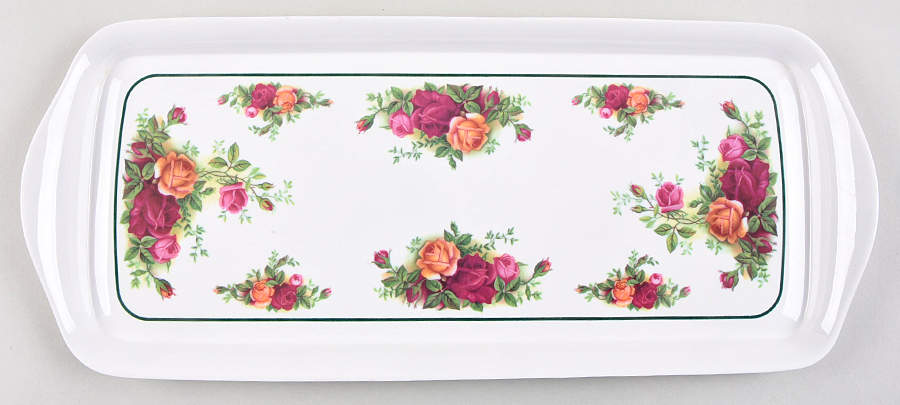 Old Country Roses 14" Melamine Sandwich Tray by Royal Albert-1
