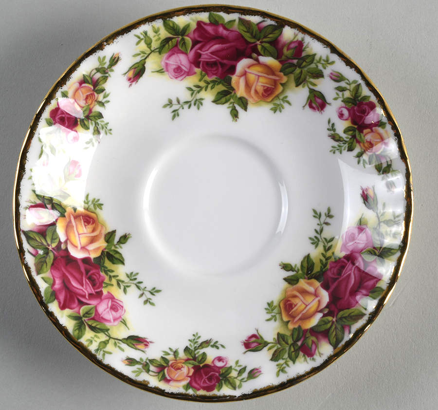 Old Country Roses Saucer for Footed Cup by Royal Albert-1