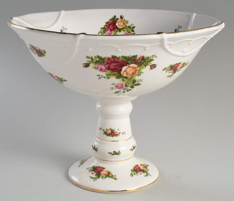 Old Country Roses Round Compote (Height X Width) by Royal Albert-1