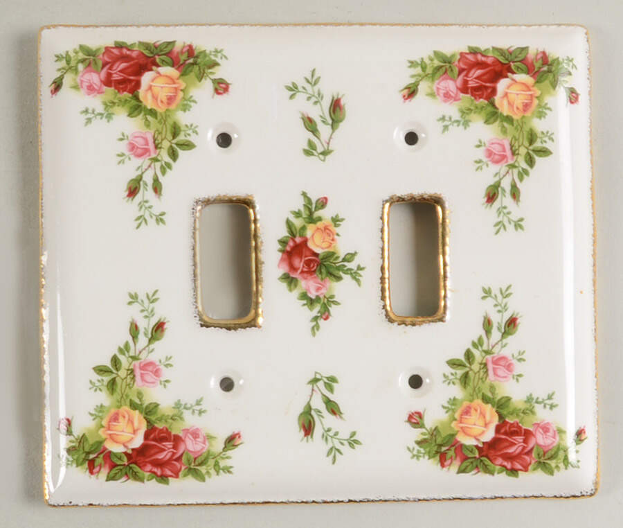 Old Country Roses Double Light Switch Cover by Royal Albert-1
