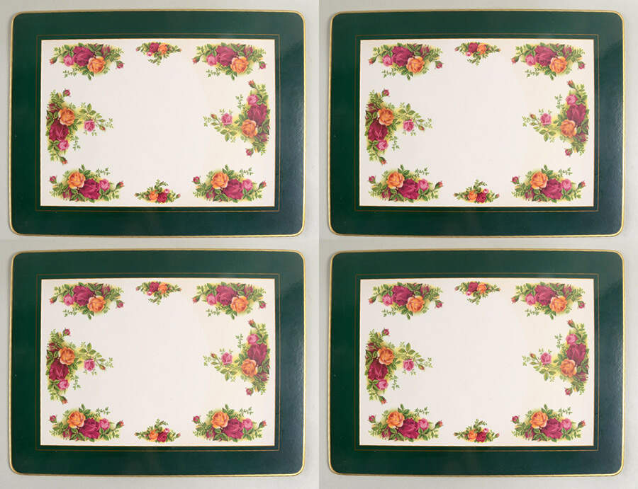 Old Country Roses Corkboard Placemat - Set of 4 (Motif #3) by Royal Albert-1