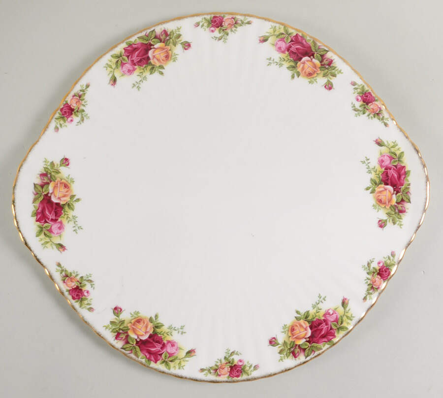Old Country Roses Handled Cake Plate by Royal Albert-1