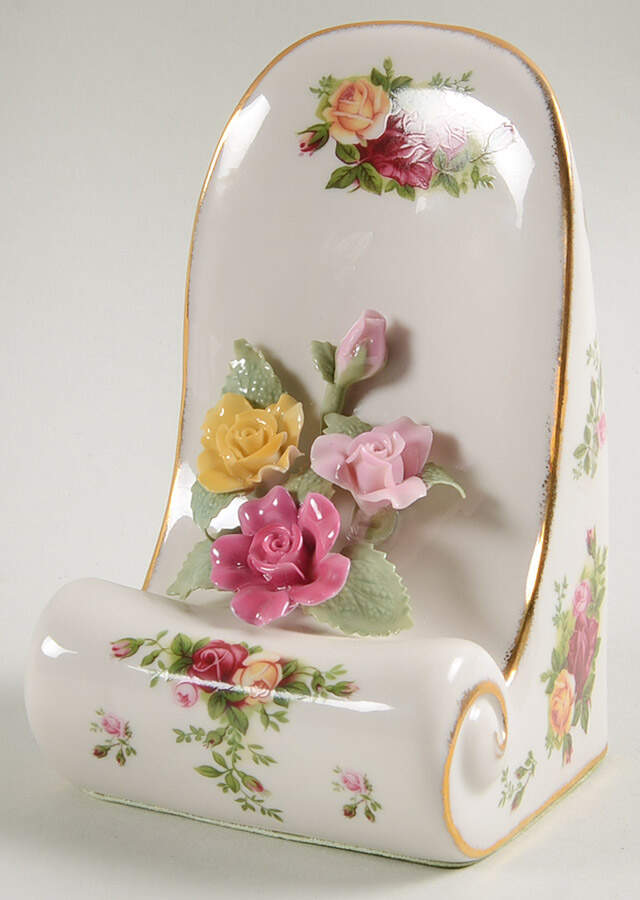 Old Country Roses Single China Bookend by Royal Albert-1