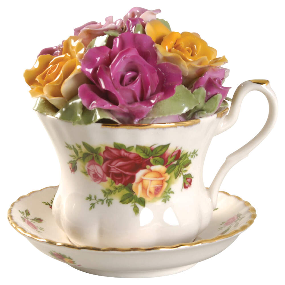 Old Country Roses Musical Cup & Saucer Set by Royal Albert-1