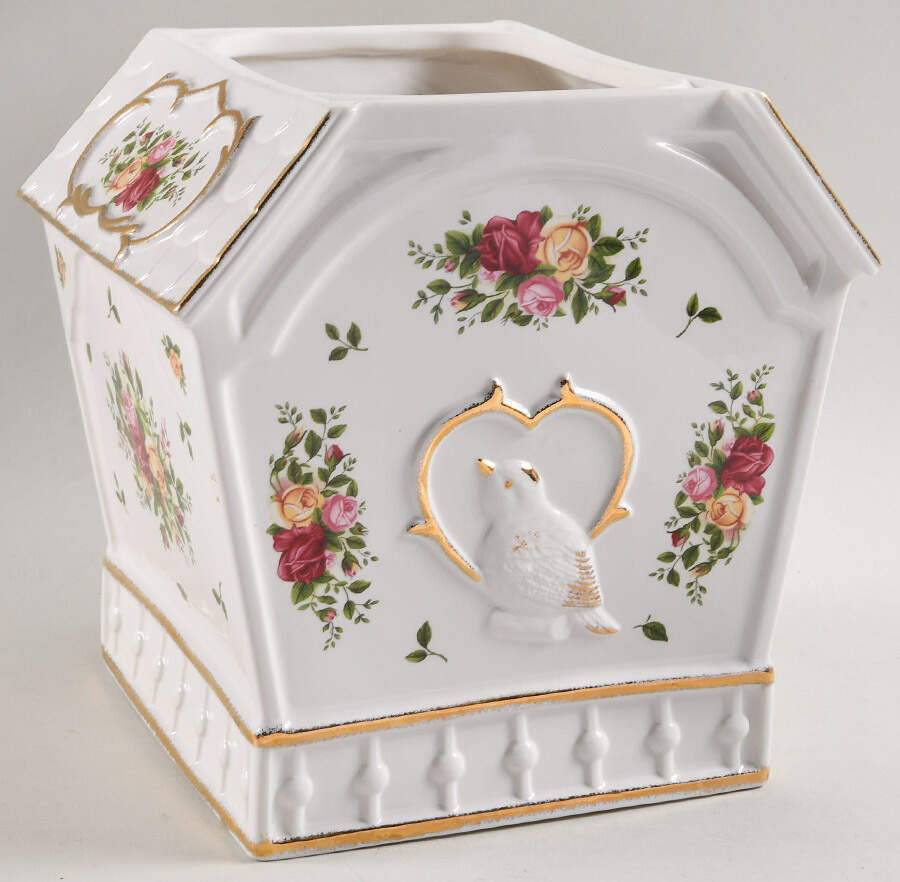 Old Country Roses Cookie Jar No Lid by Royal Albert-1