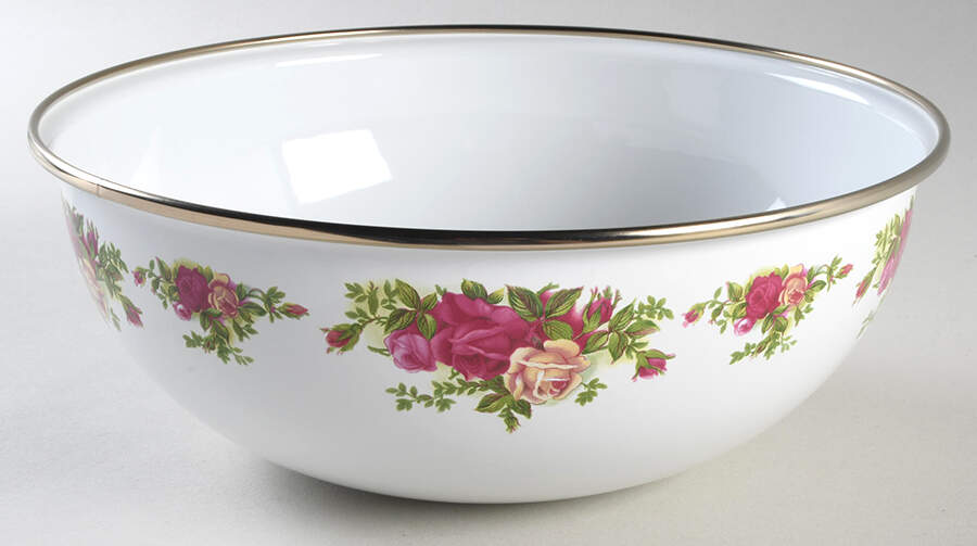 Old Country Roses 10" Metal Bowl by Royal Albert-1