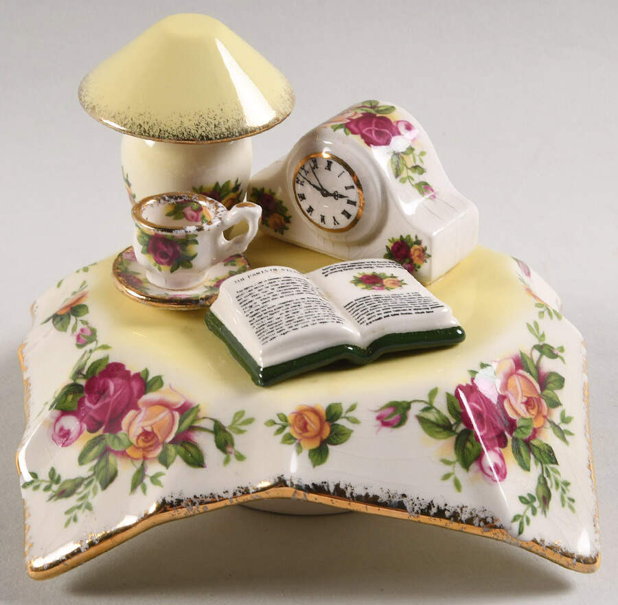 Old Country Roses Lid for Figural Teapot by Royal Albert-1