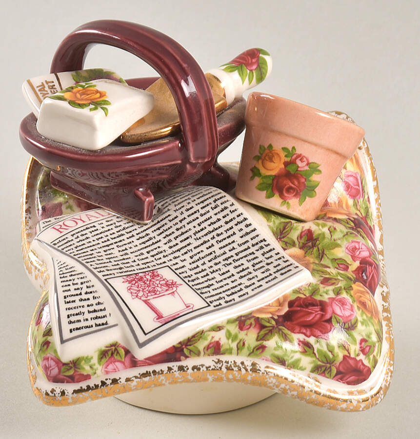 Old Country Roses Lid for Figural Teapot by Royal Albert-1