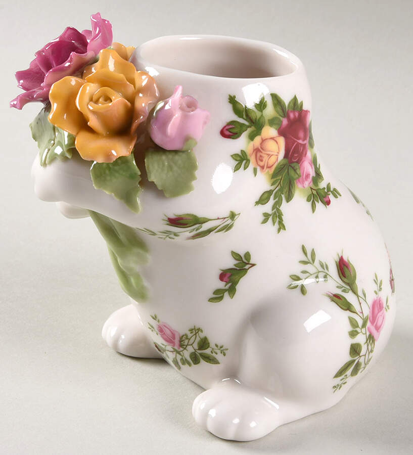 Old Country Roses Figural Sugar Bowl No Lid by Royal Albert-1