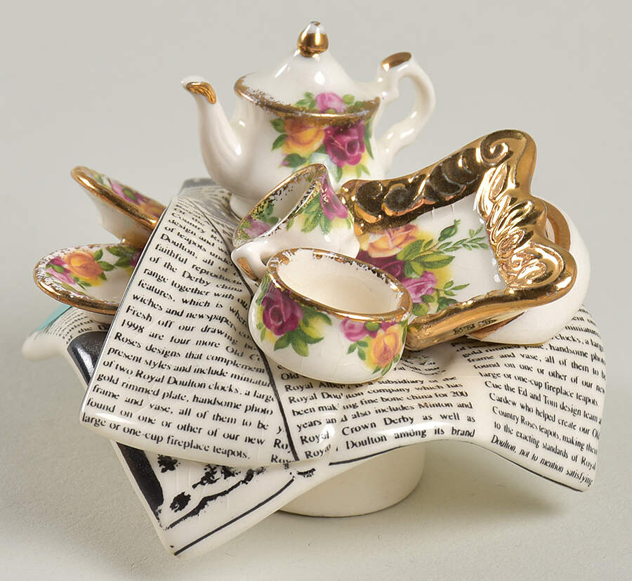 Old Country Roses Lid for Mini Figural Teapot by Royal Albert-1