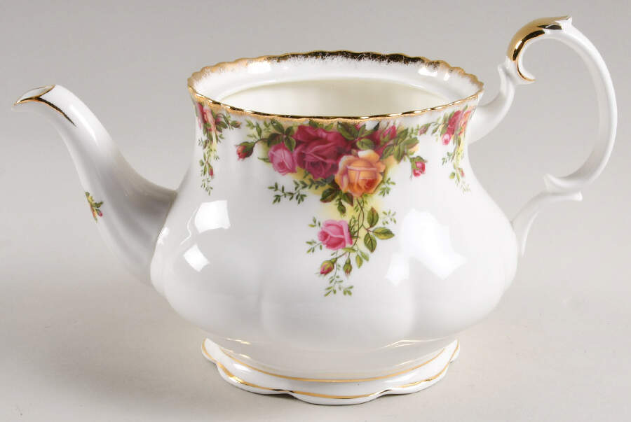 Old Country Roses Teapot No Lid by Royal Albert-1