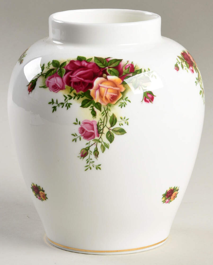 Old Country Roses Large Ginger Jar No Lid by Royal Albert-1