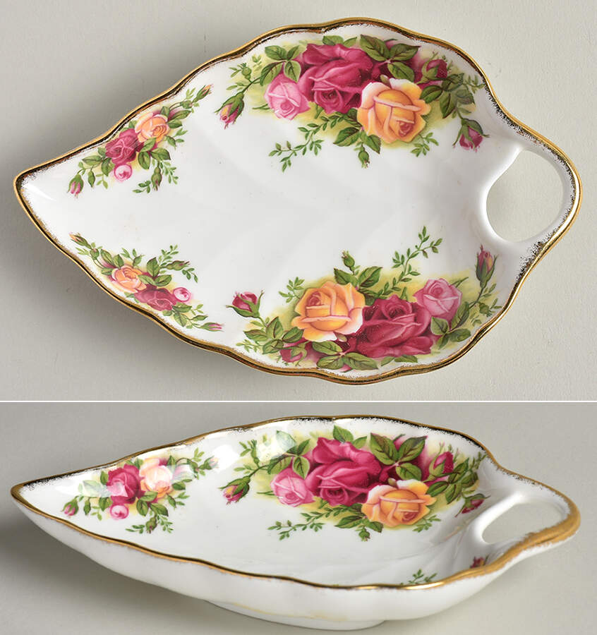 Old Country Roses 6" Leaf Dish by Royal Albert-1