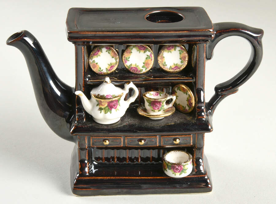 Old Country Roses Mini Figural Teapot No Lid by Royal Albert-1