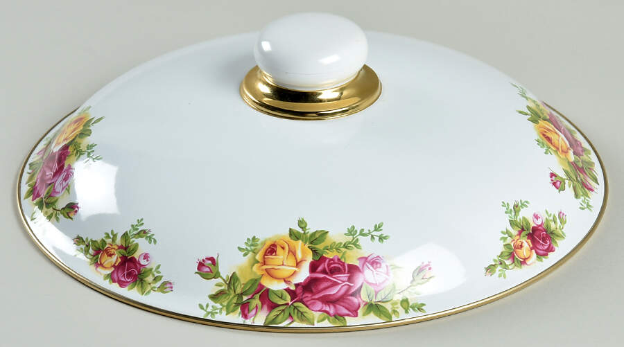 Old Country Roses Lid for 10 Qt Metal Stockpot by Royal Albert-1